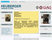 Tablet Screenshot of antiquariat-heuberger.de